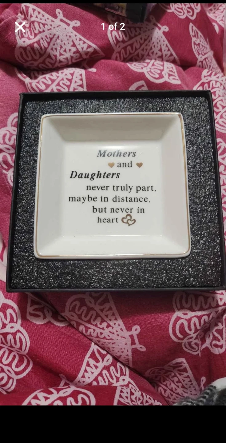 Sweet Love Mothers and Daughters Ceramic Dish