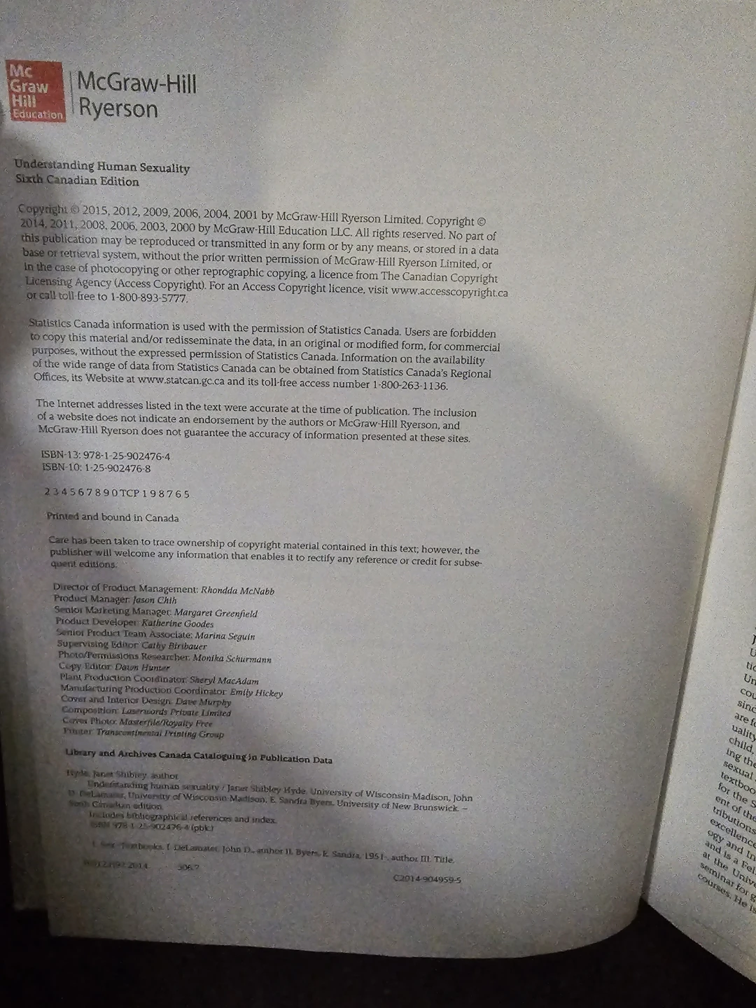 Understanding Human Sexuality - 6th Canadian Edition - photo 2
