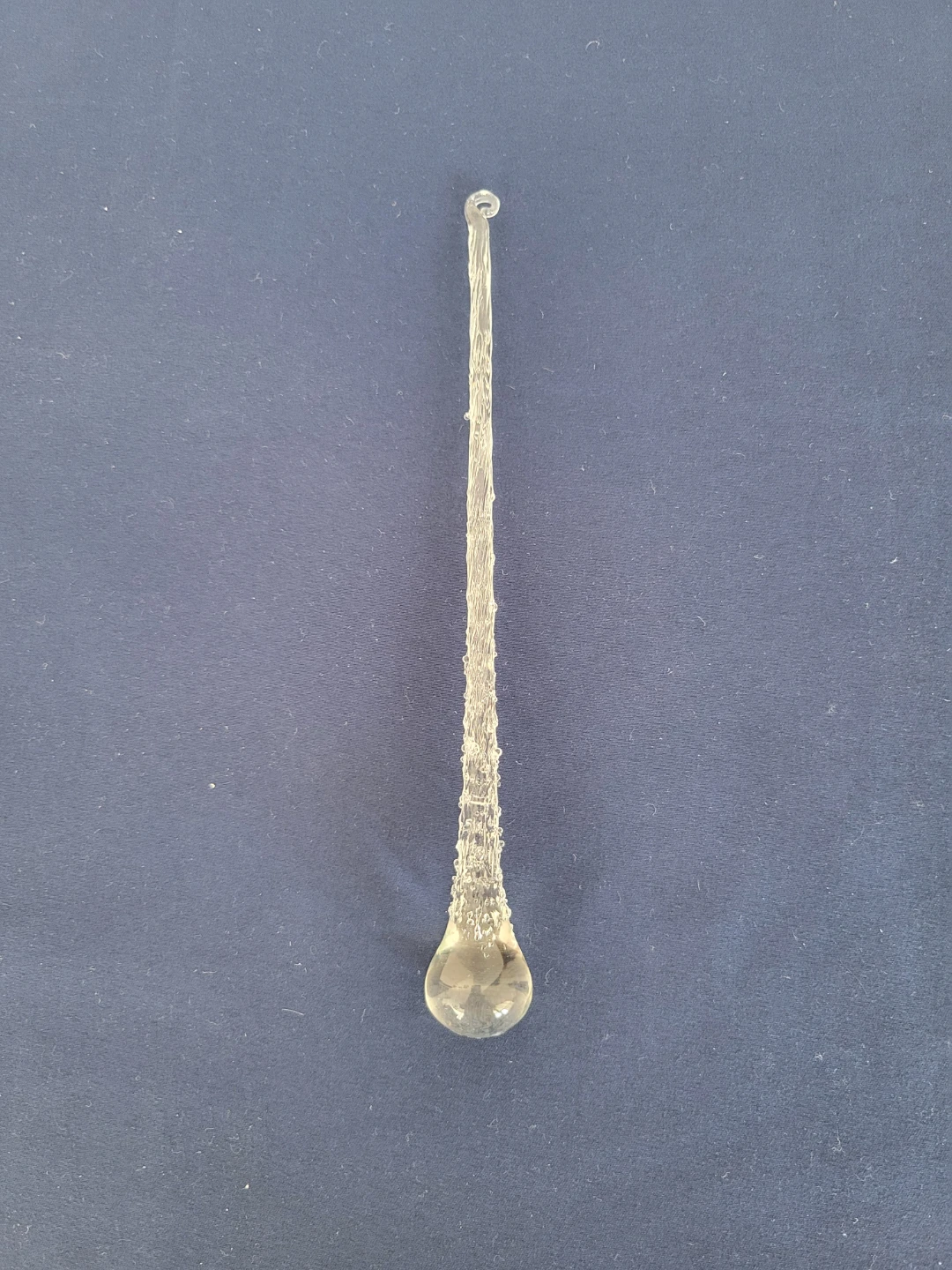 Clear Glass Icicle Ornament - Set of 12