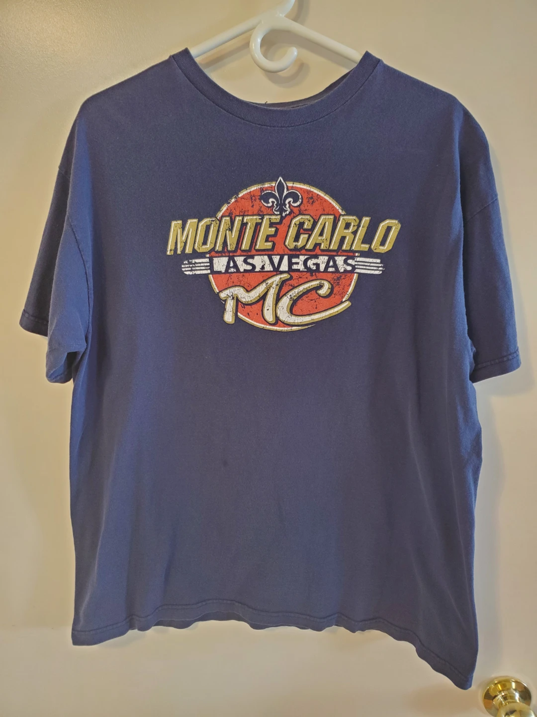 Monte Carlo Las Vegas T-Shirt Blue XL 🏈