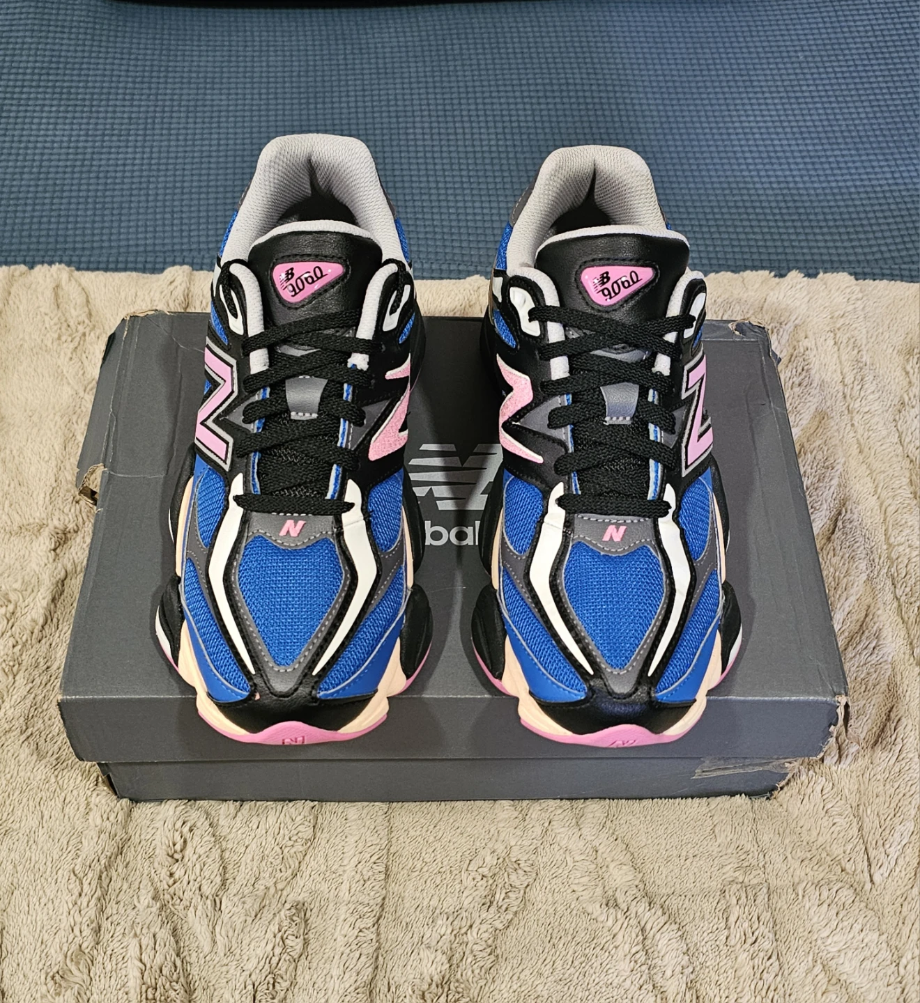 Brand new New Balance 9060 Blue/Pink