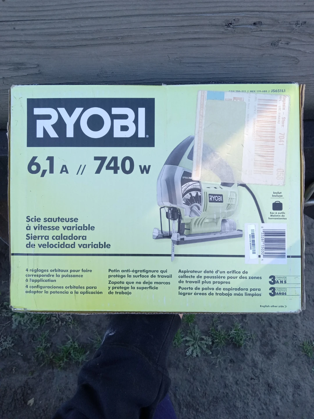 Ryobi 6.1 Amp Variable Speed Jig Saw