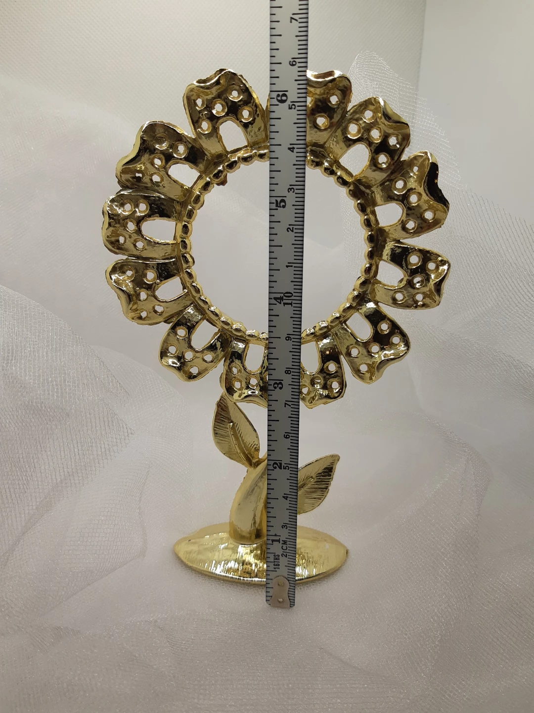 Flower Earring Holder, 1970s Vintage Gold Torino Earring Tree - photo 5