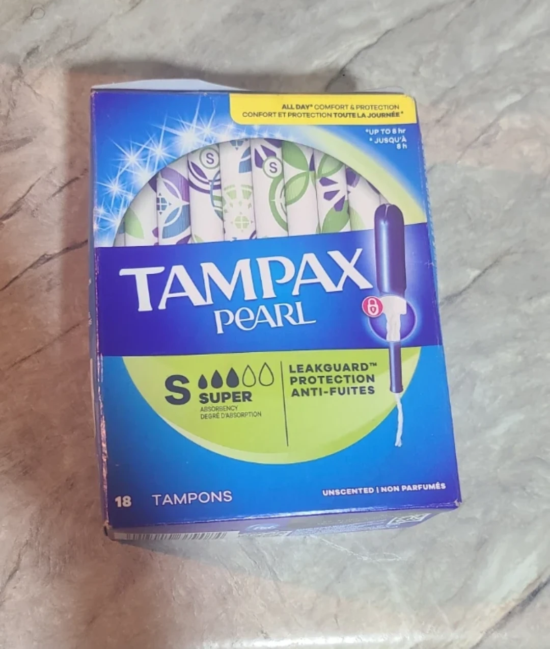 Tampax Pearl Super Absorbency Tampons (18 Pack)