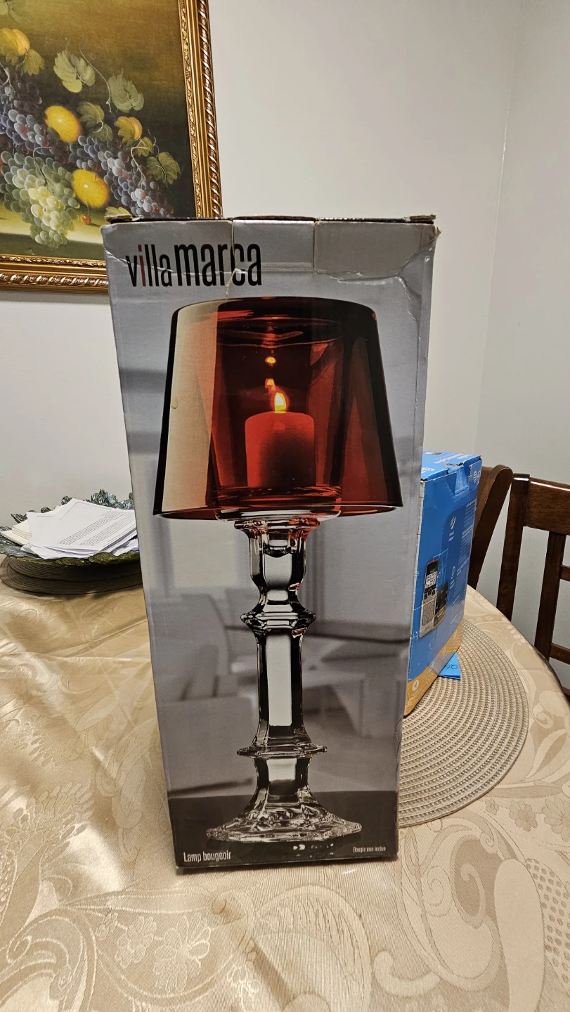Villa Marca Glass Candle Lamp