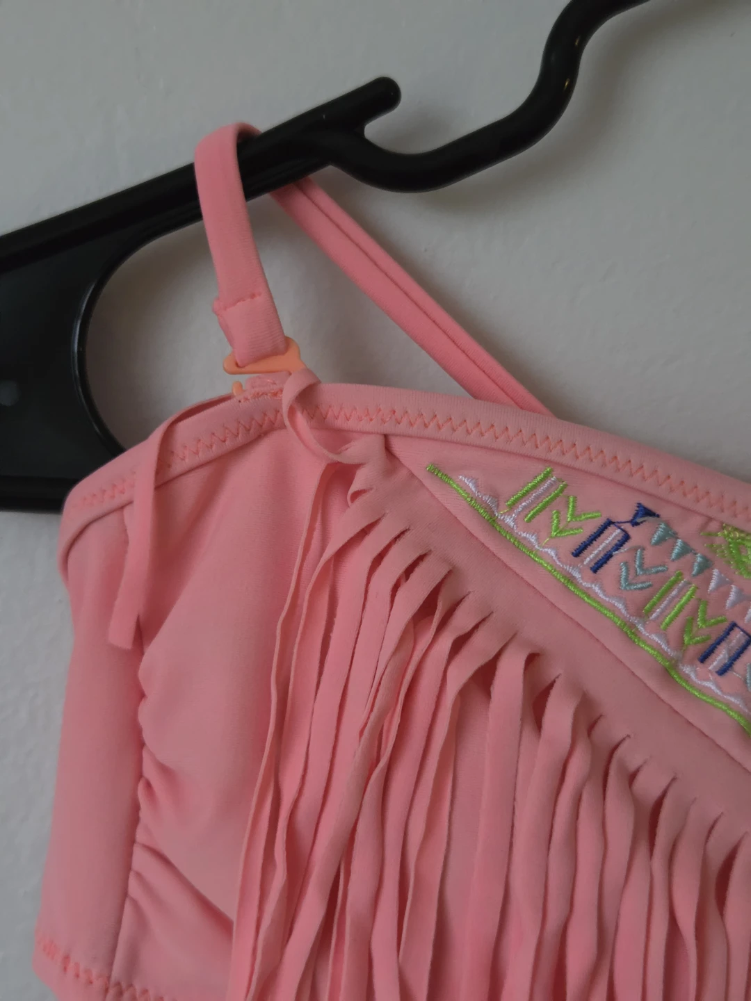 Coral Fringe Bikini Top 🏈 - photo 2