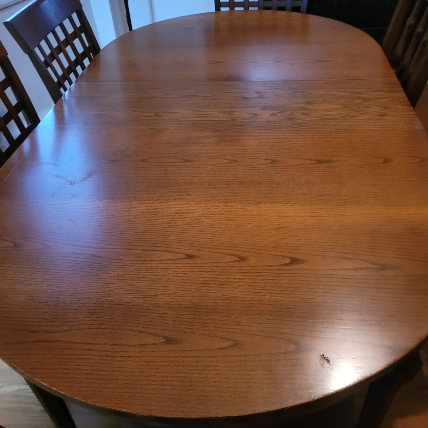Wooden dining table with 7 chairs - photo 2