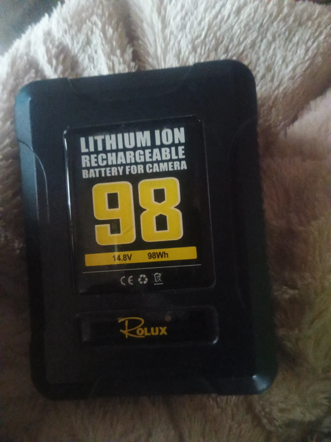 Rolux 98Wh Lithium Ion Rechargeable Camera Battery