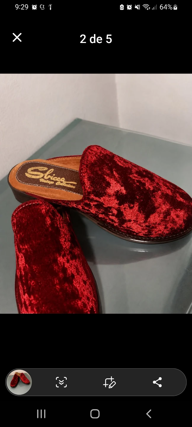 Sbicca Vintage Collection Velvet Mules Red - photo 2