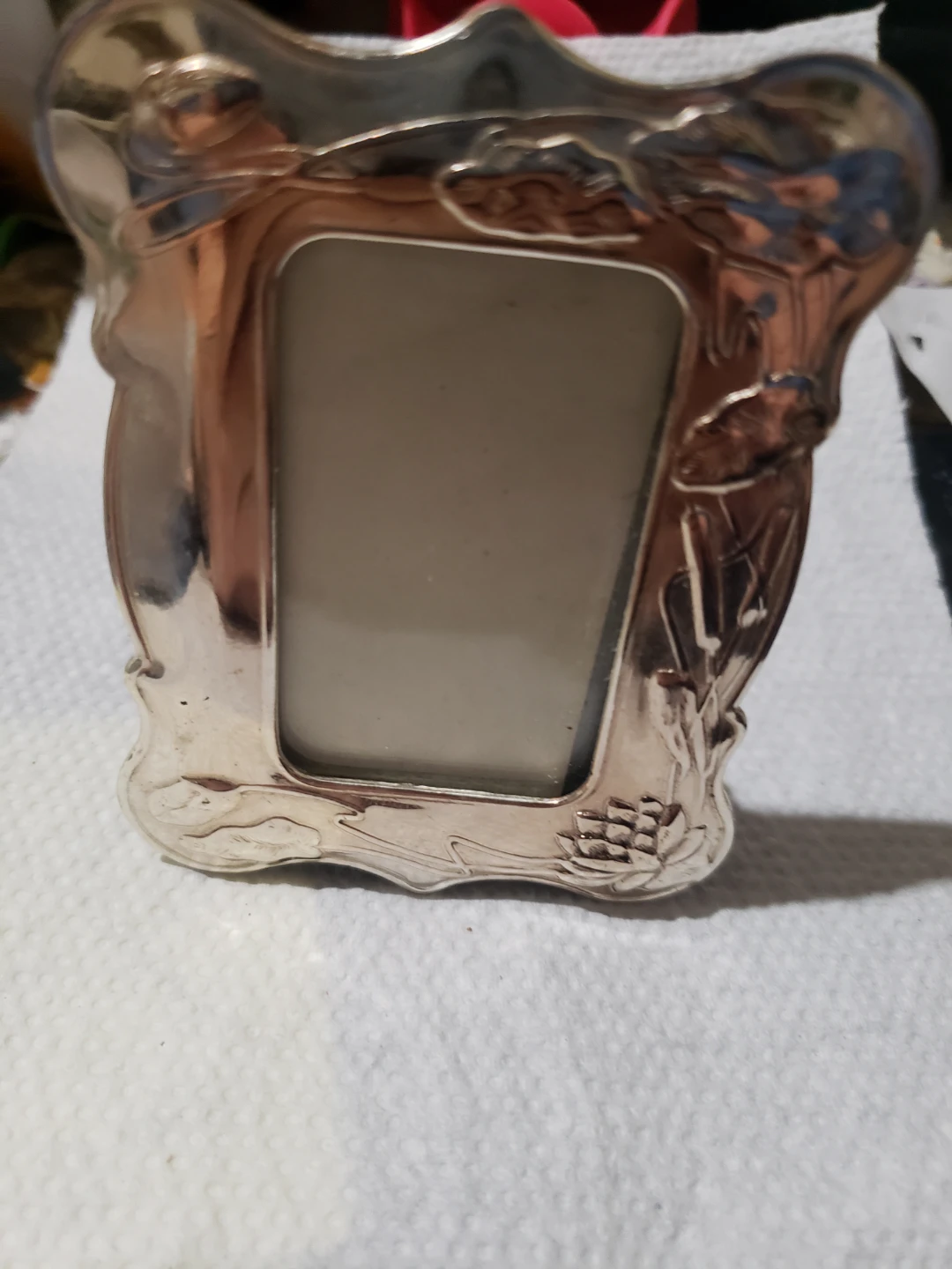 Vintage Metal Floral Picture Frame - photo 2