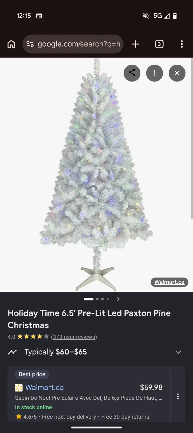 6.5' Pre-Lit LED Sonoma Christmas Tree