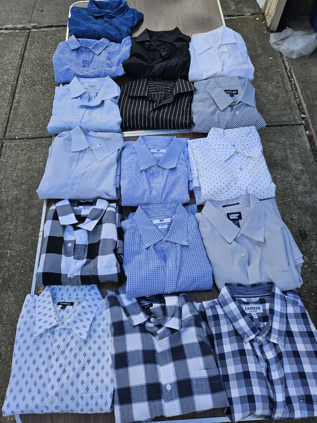 35 mens Express shirts ..xlarge slim fit