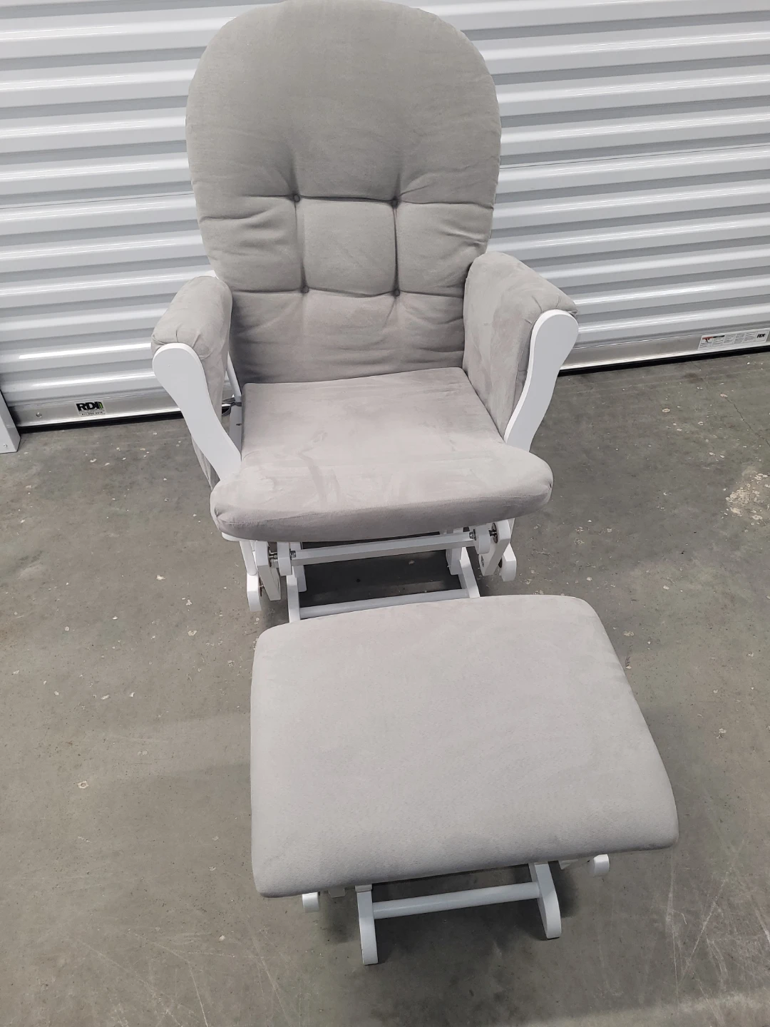 Glider Rocker Chair with Ottoman