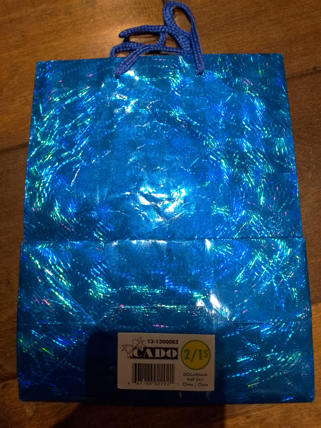 Cado Blue Holographic Gift-bag 🏈