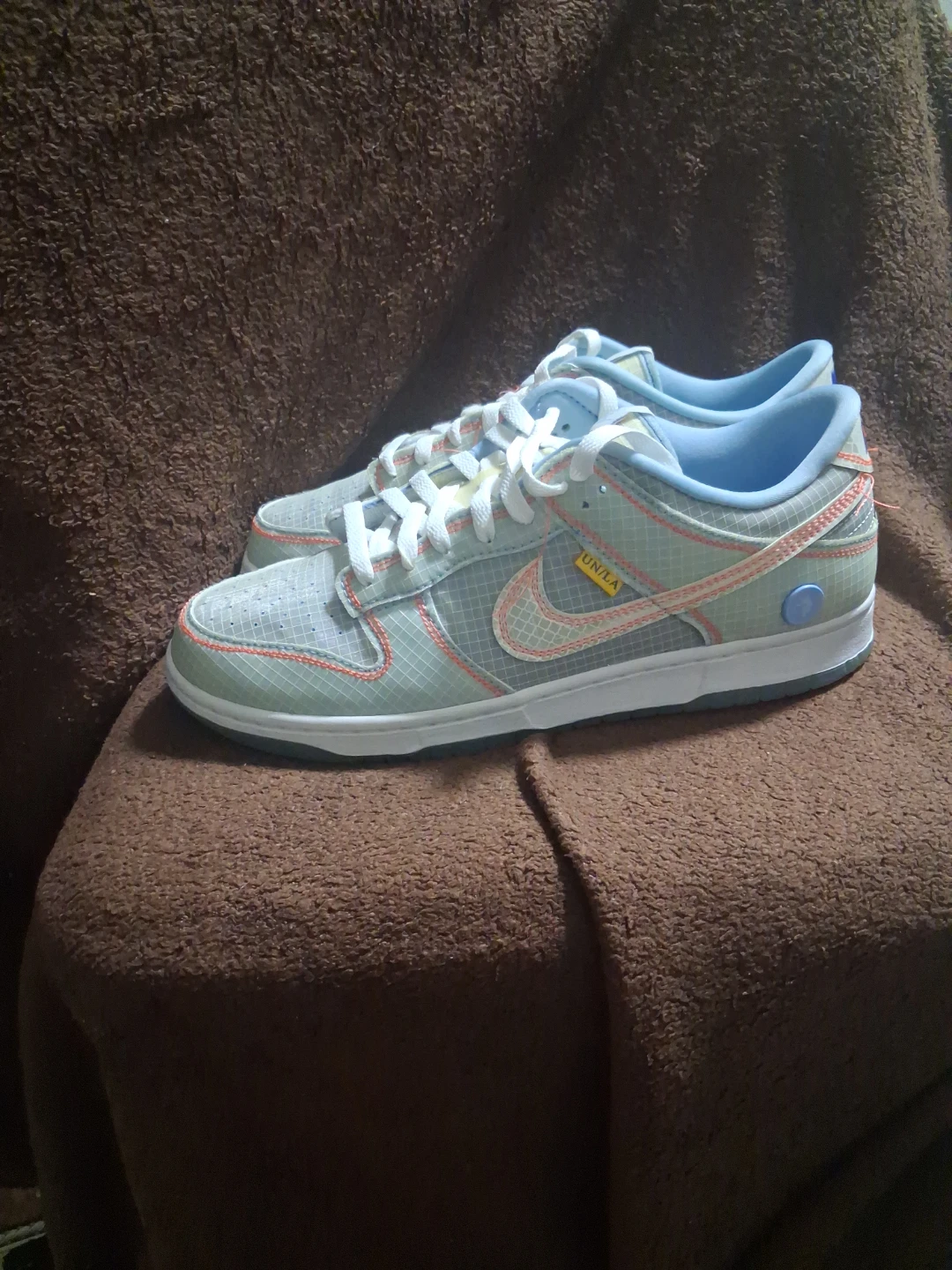 Nike dunk low union argon blue Size 10
