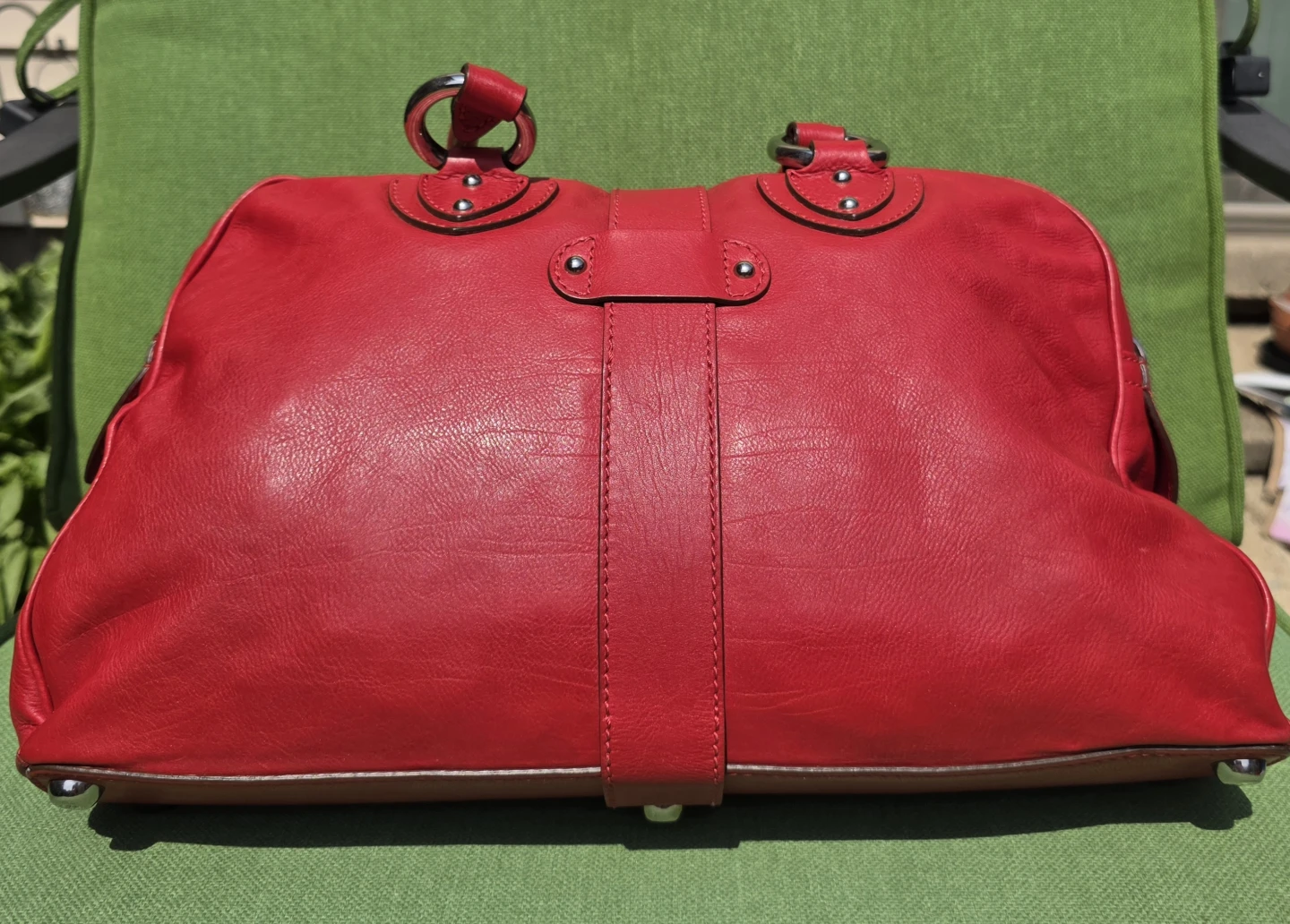 Marc Jacobs Red Premium Italy Leather Venetia Bag - photo 2