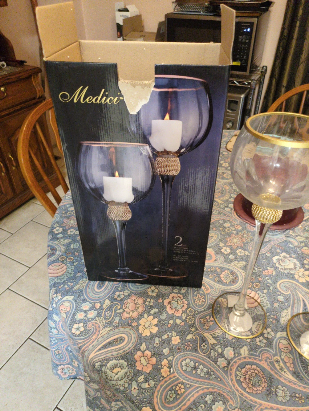 Medici Glass Candle Holder Set - photo 3