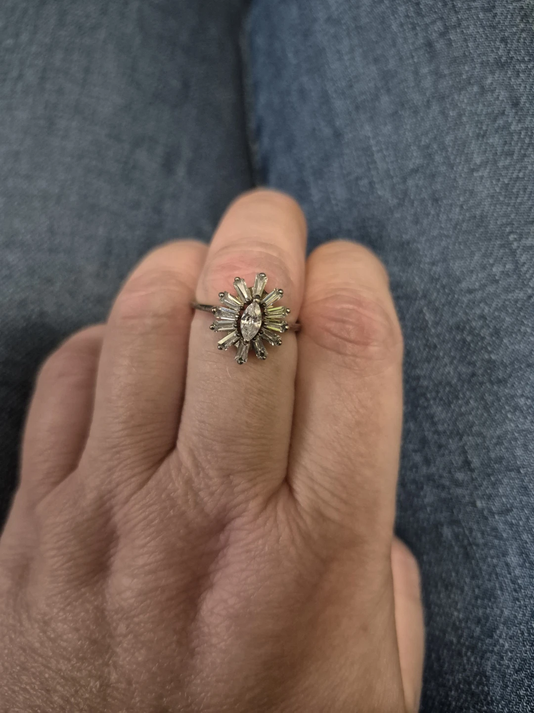 Sparkling Starburst Ring