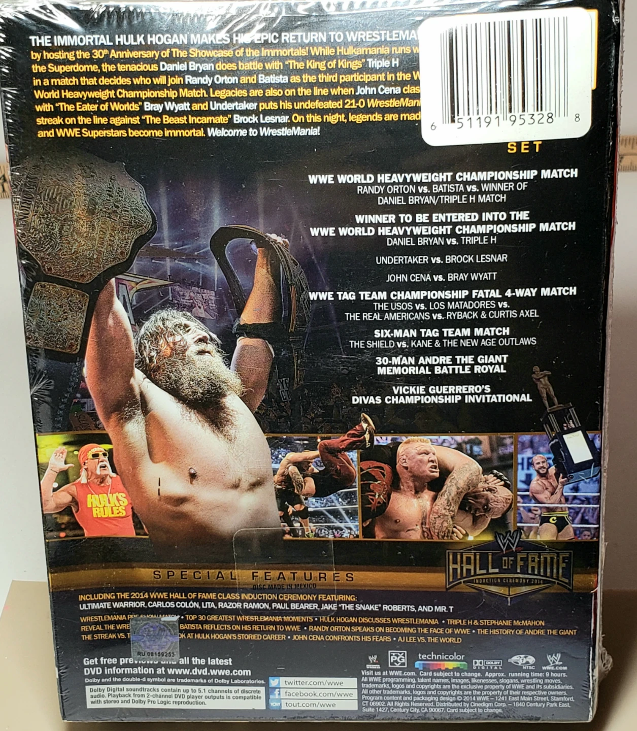 WWE DVD Lot of 4: WrestleMania 27, 29, 30 + Shawn Michaels NEW - photo 3
