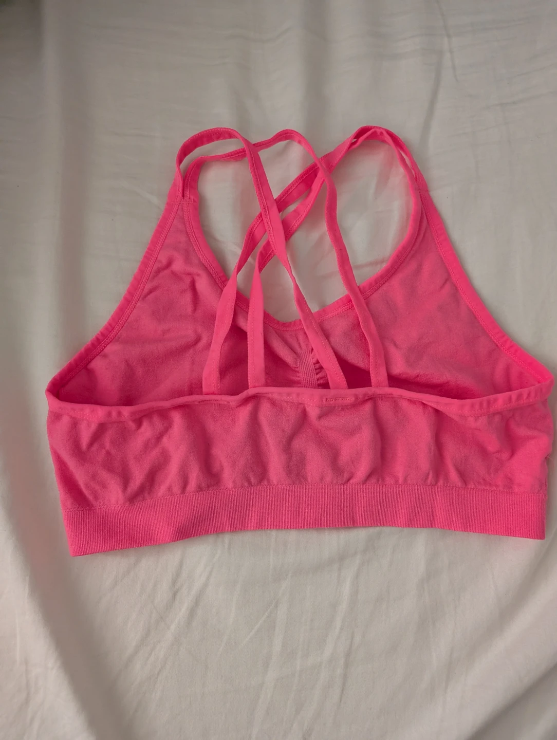 Pink Athletic Sports Bra no pads comfortable 23" - photo 2