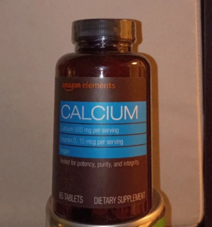 Amazon Elements Calcium Dietary Supplement 65 Tablets 🏈