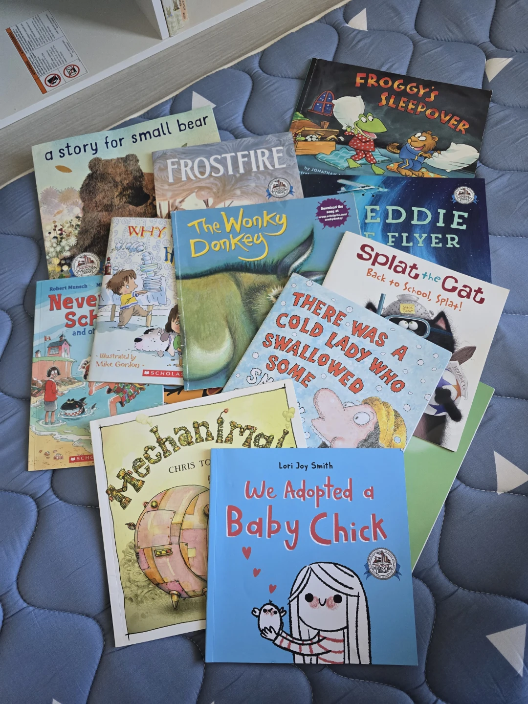 Kids Book Rack and Assorted Storybooks