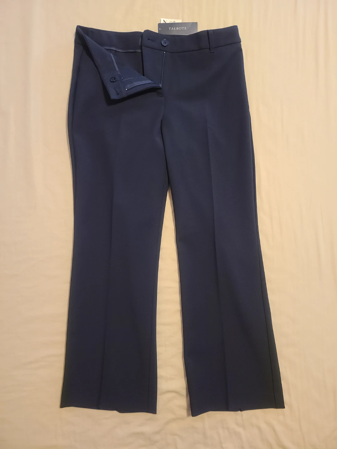 Talbots Curvy Fit Trousers Navy Size 4  🏈 - photo 3