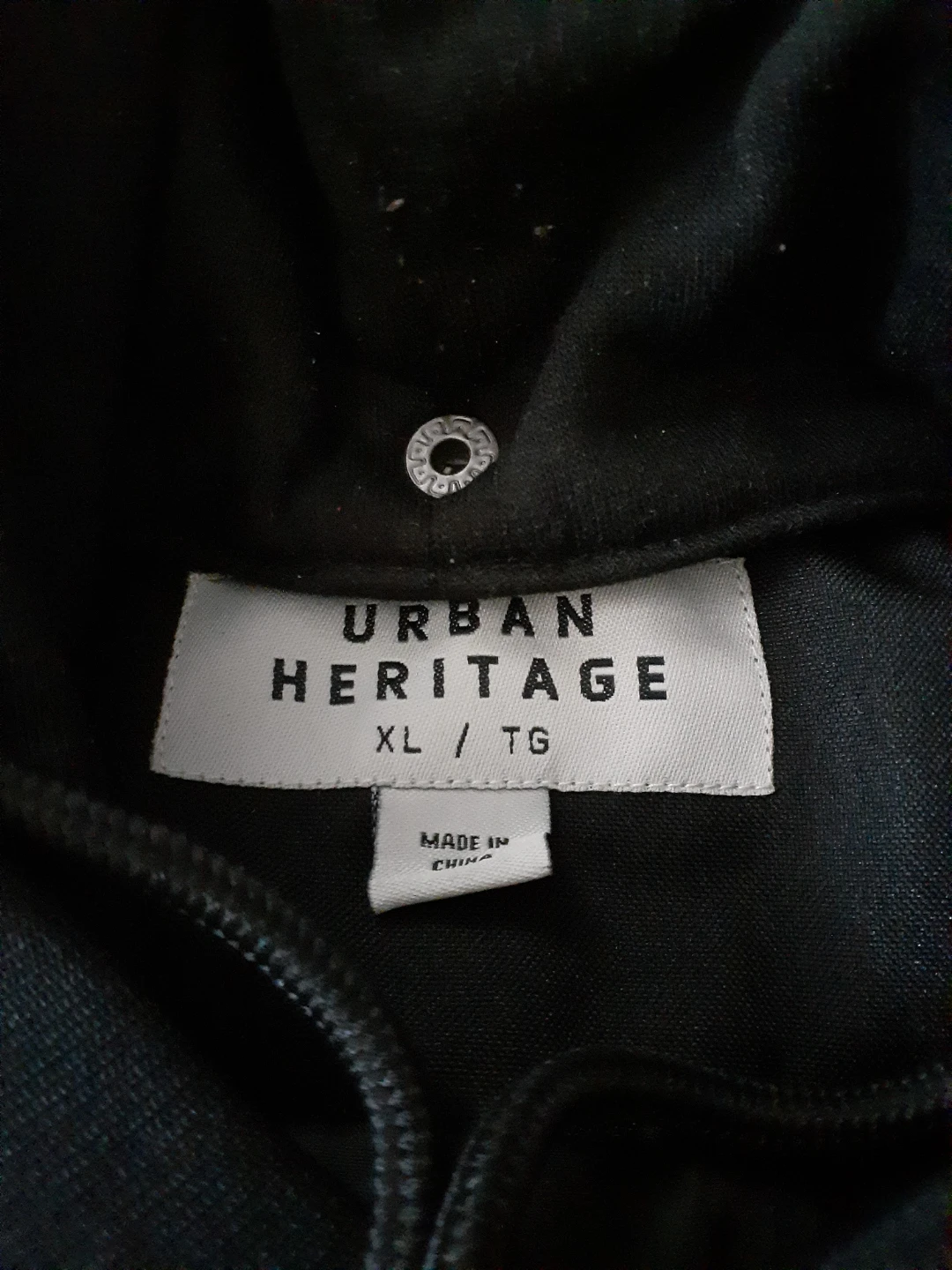 Urban Heritage Black Hooded Bomber Jacket - photo 3