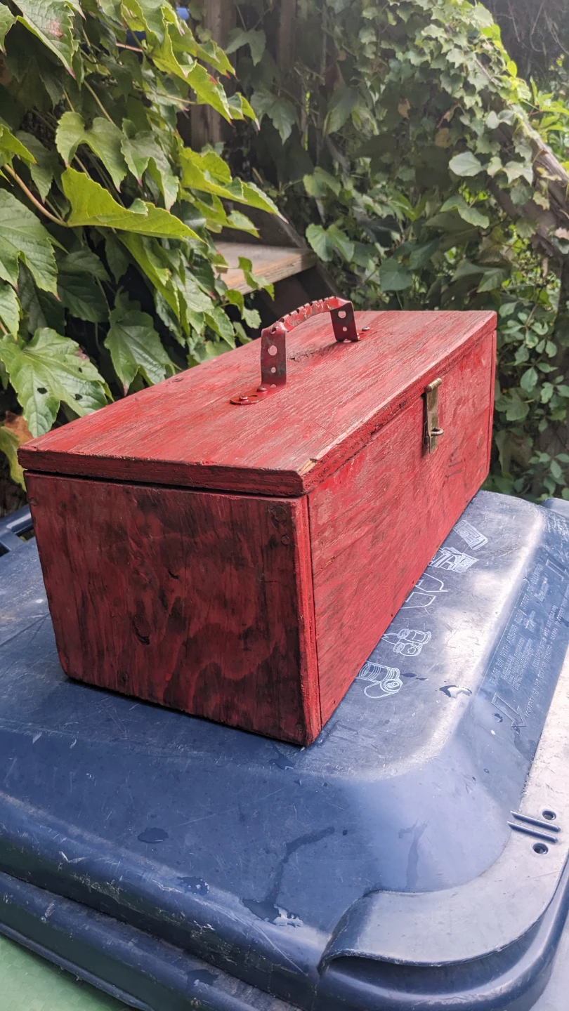Vintage Wooden Toolbox