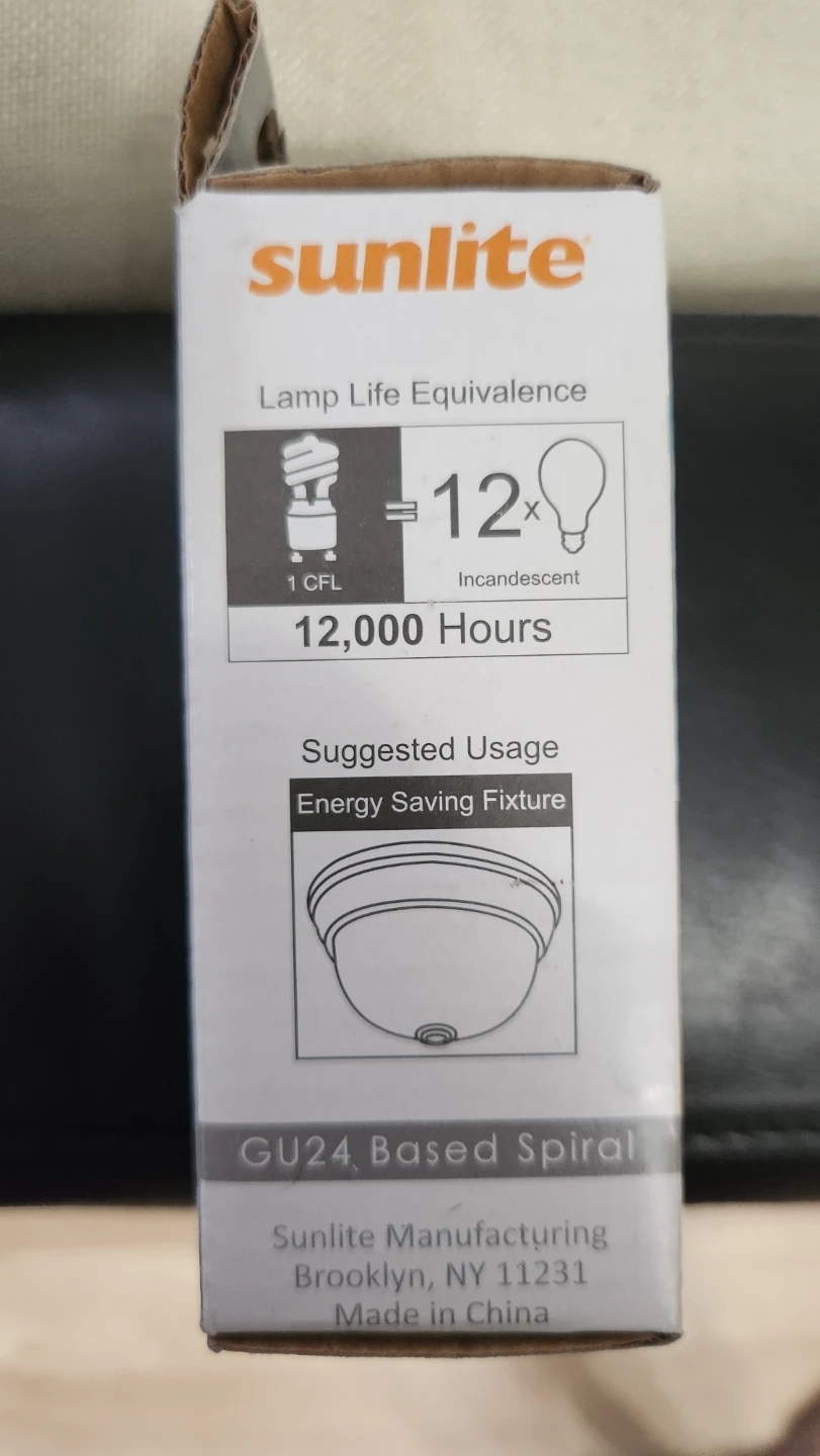 Sunlite 13W GU24 Spiral CFL Bulb Cool White - photo 2