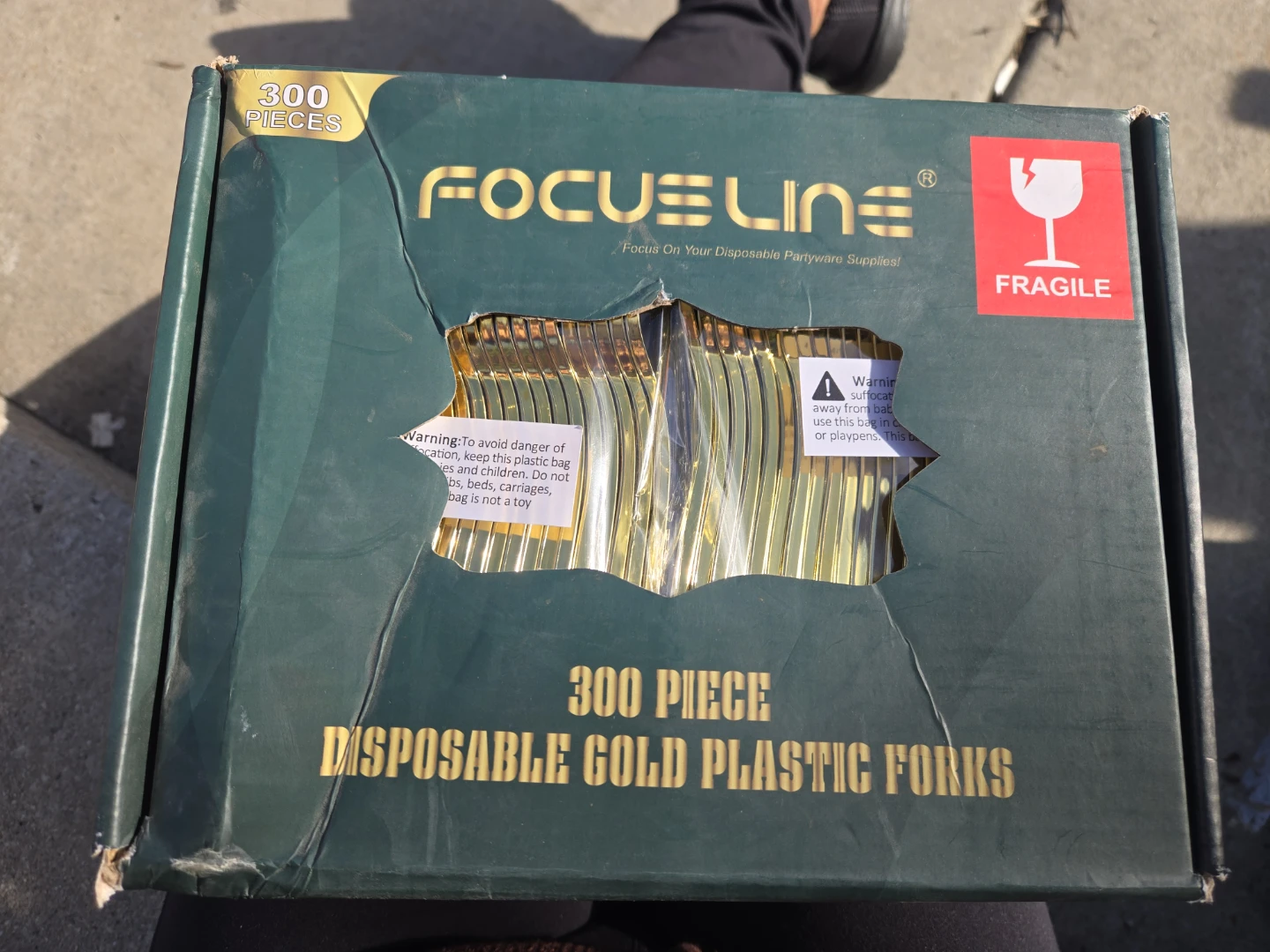 FOCUSLINE 300 Pack Disposable Gold Plastic Forks - photo 5