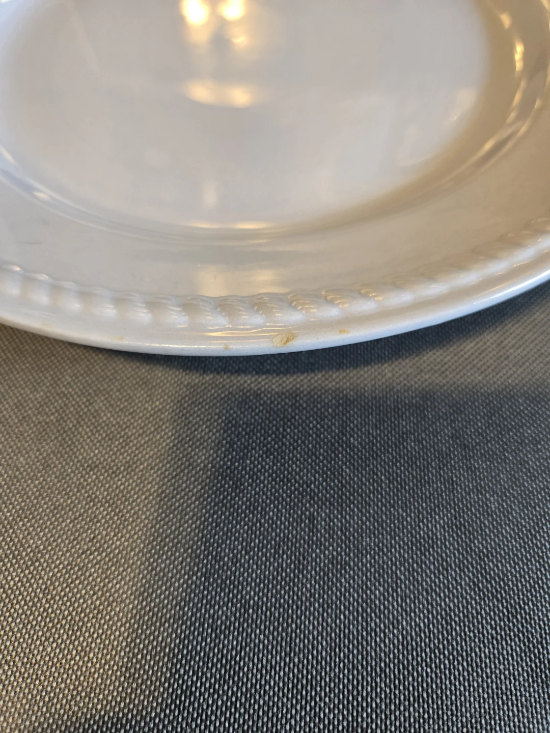 Vintage 1937 Homer Laughlin Kraft Blue 10.5-Inch Dinner Plate - photo 4