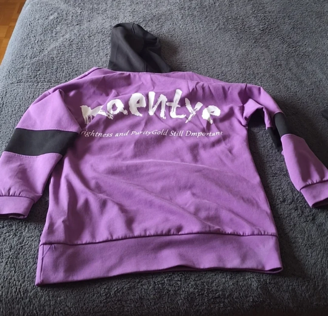 Purple and Black Kaentye Hoodie Size Large🏈 - photo 2