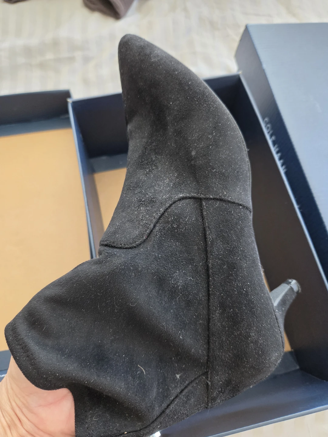 Cole Haan black suede ankle boots 8 - photo 2