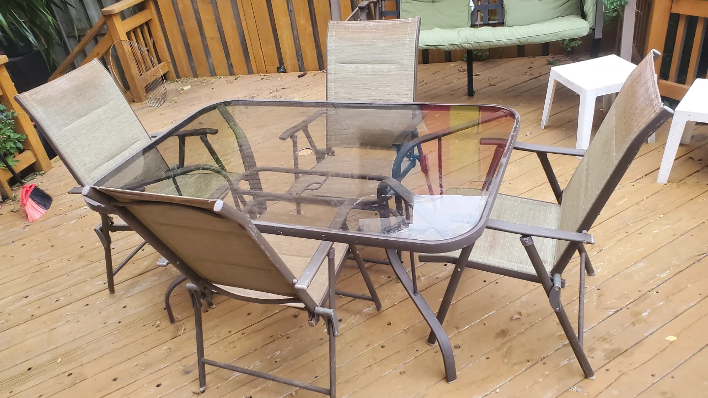 Outdoor Glass Patio Table - photo 5