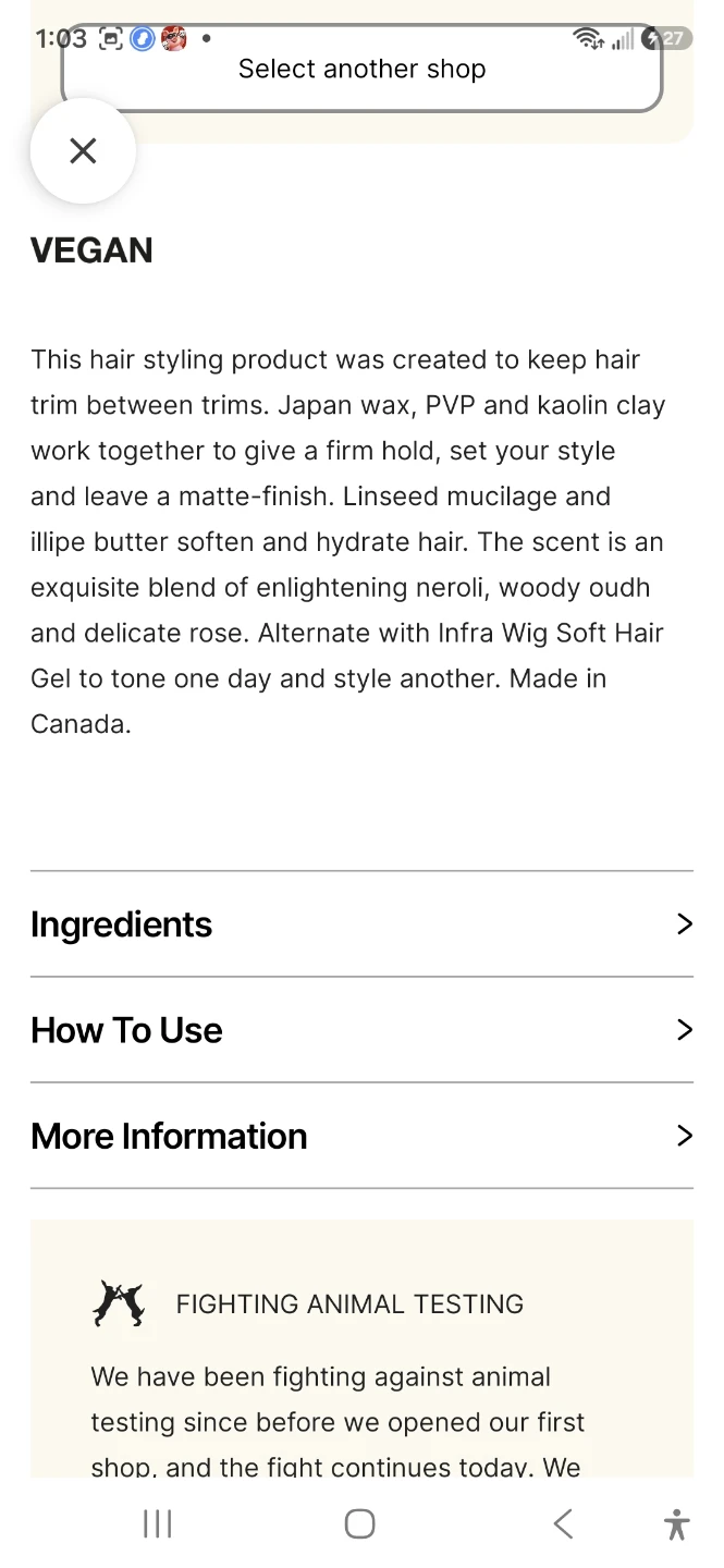 Lush Wig Hair Styling Product - photo 2