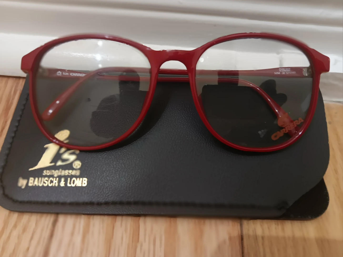 Vintage Carrera 5358 Red Round Frames