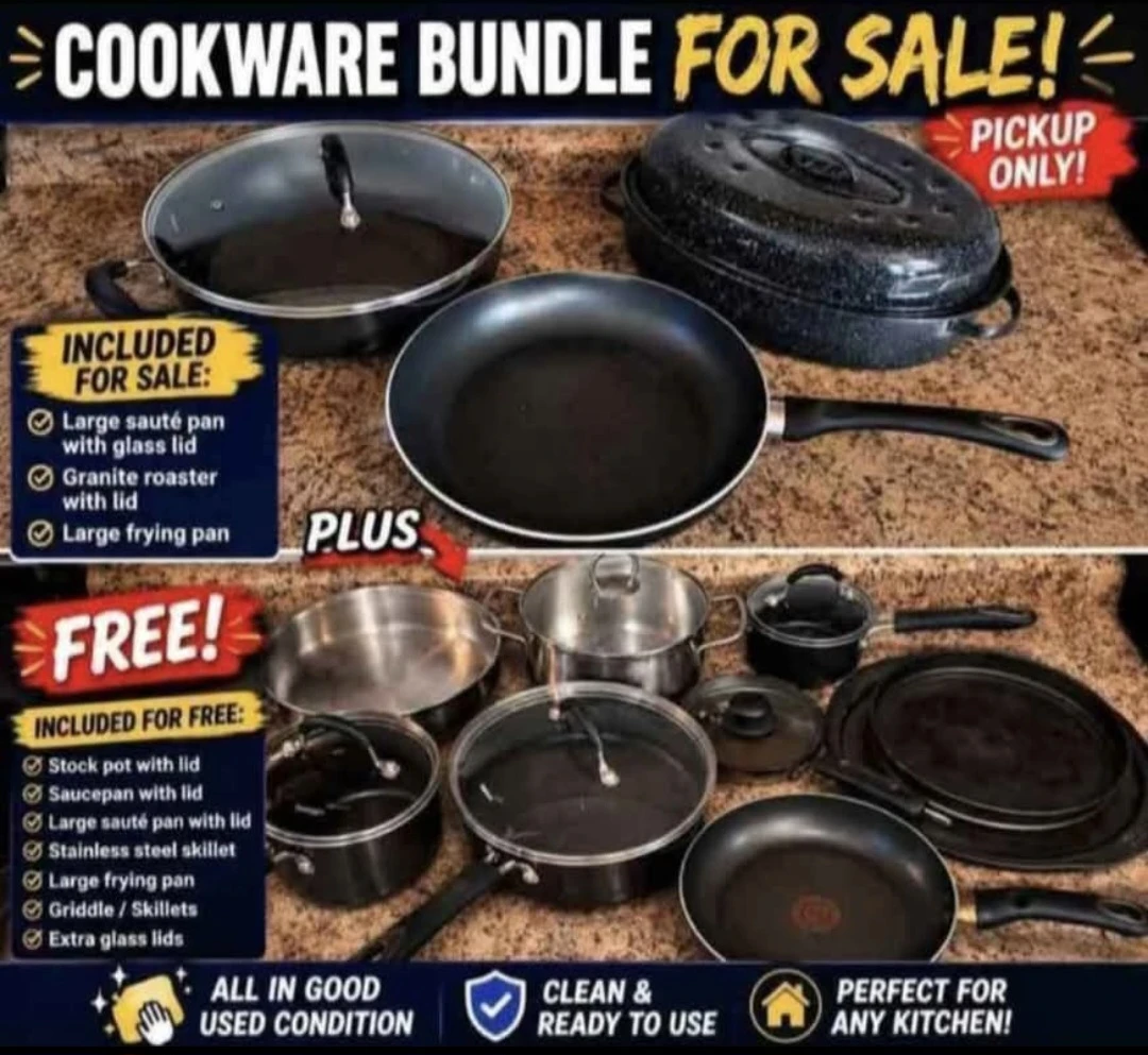 Cookware Bundle + Free Bonus Pots & Pans!