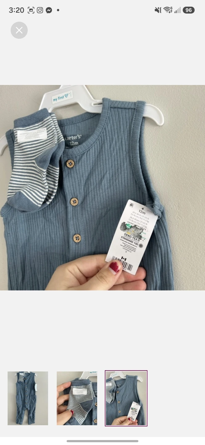 Carter's baby sleeper and socks set - photo 3
