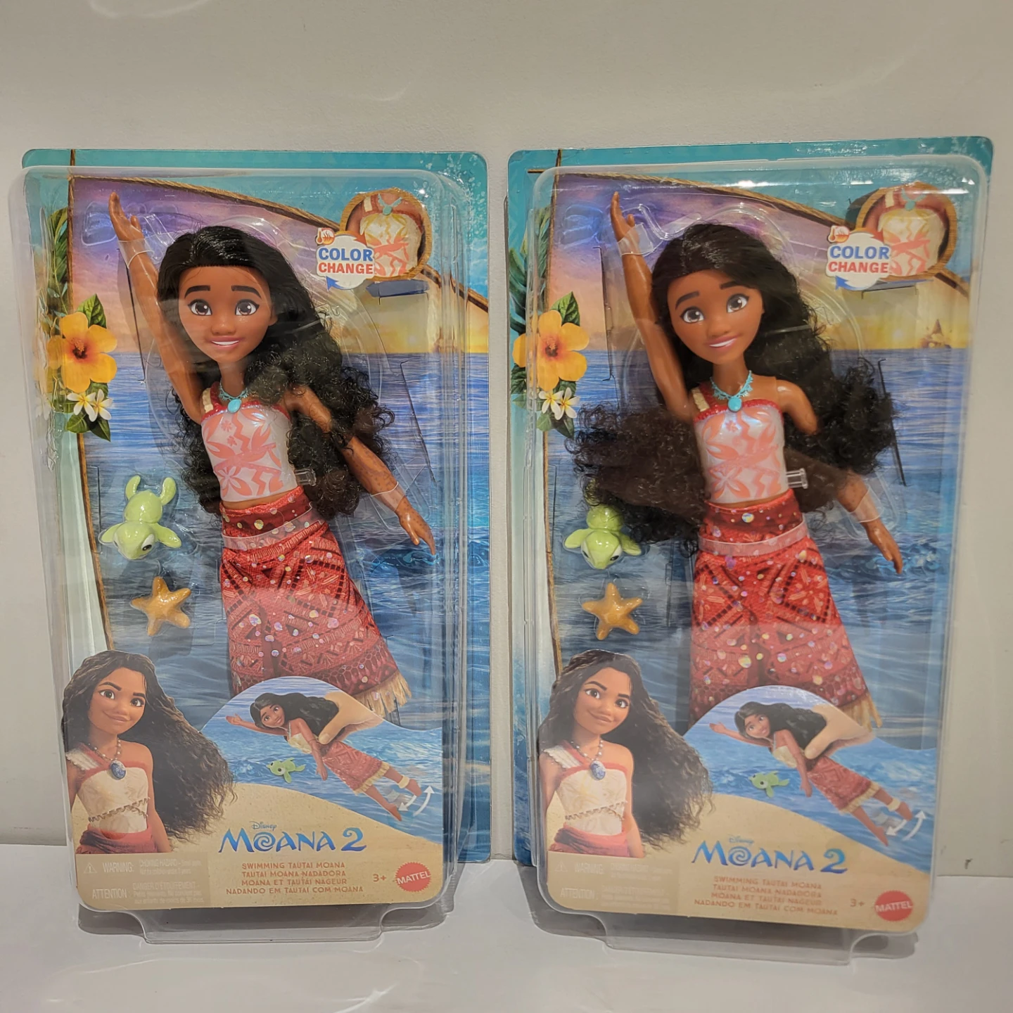 Mattel Disney Moana 2 Swimming Tautai Moana Doll