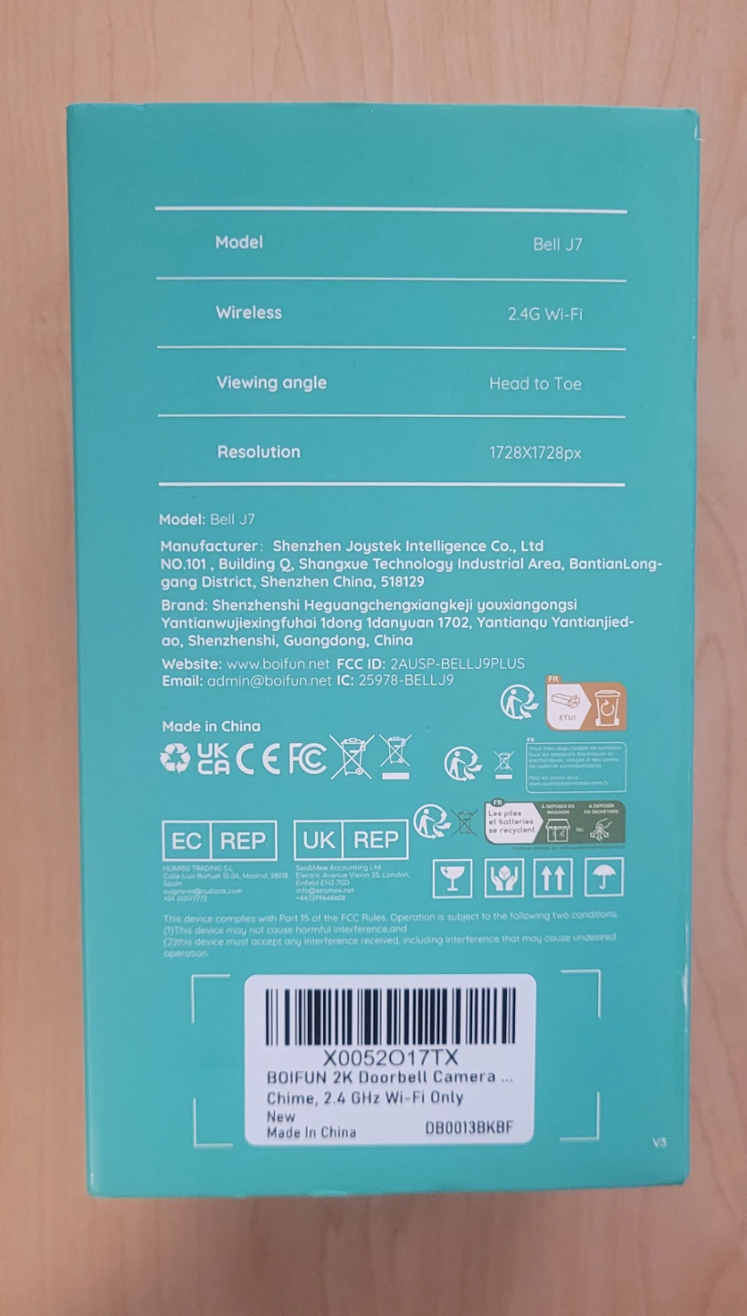 BOIFUN 2K Head-to-Toe View Wireless Doorbell Camera - photo 5