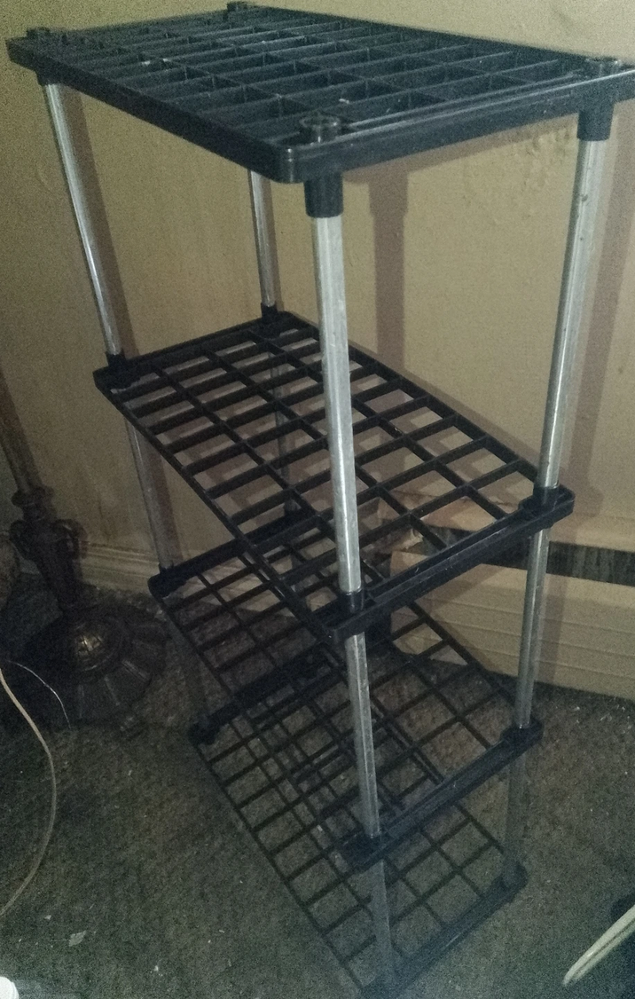 3-Tier Plastic Detachable Utility Shelf