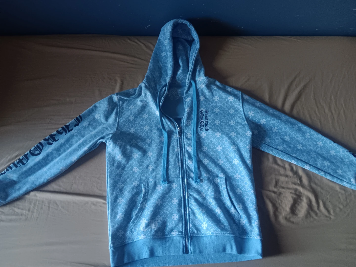 Chrome Hearts Light Blue Hoodie