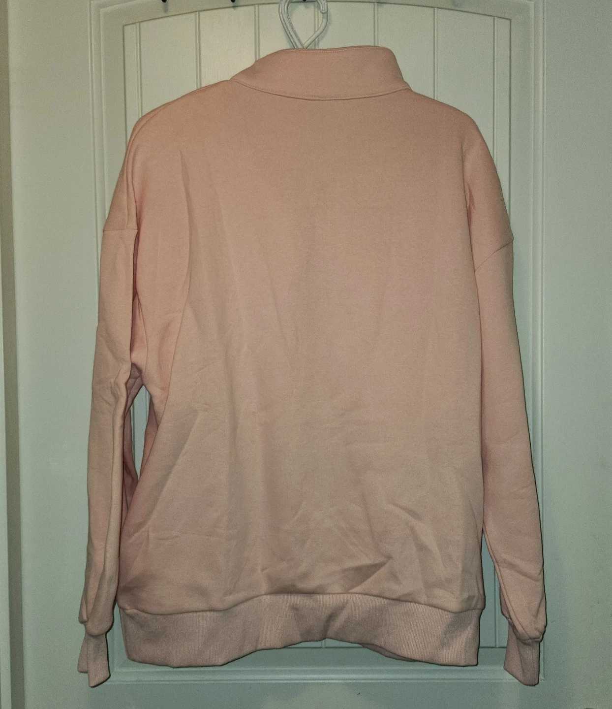 Light pink quarter-zip sweatshirt - photo 2