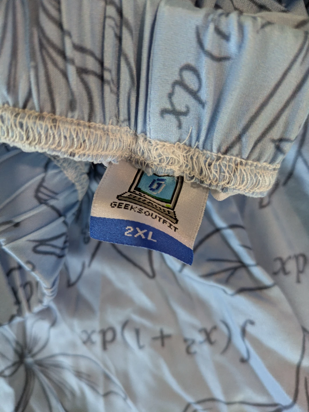 Geeksoutfit Math Print Lounge Pants 2XL NEW - photo 2