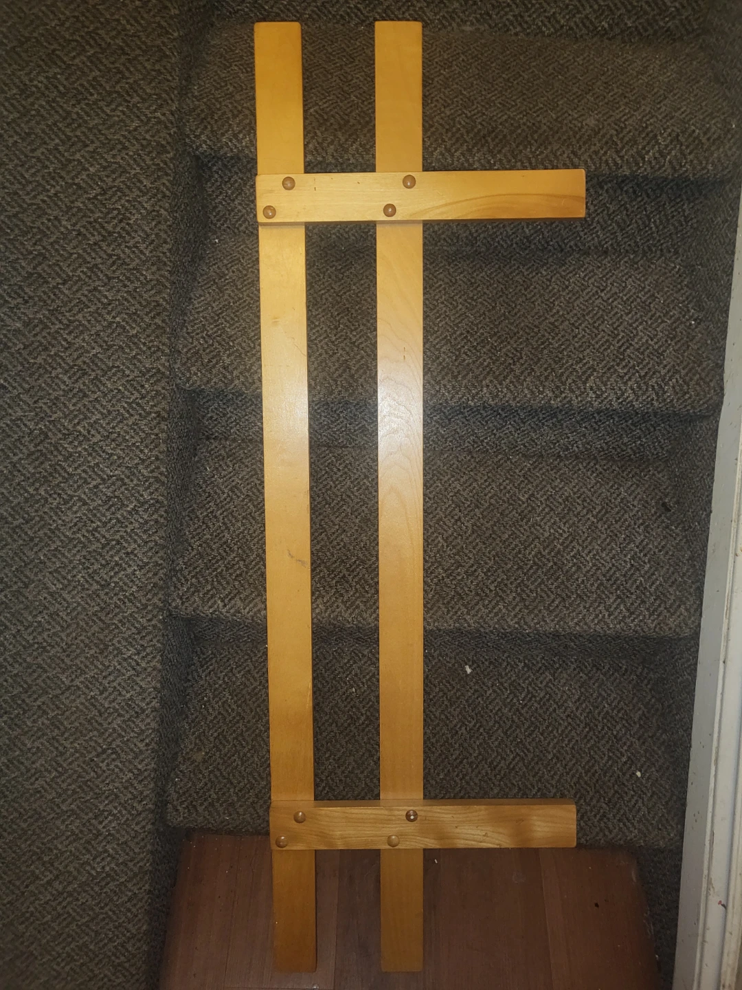 Wooden bed rail