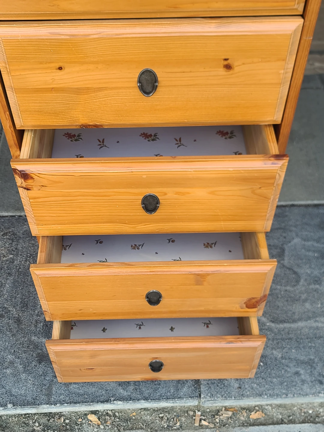 Pine 5-Drawer Lingerie Chest with Gallery Top - photo 4