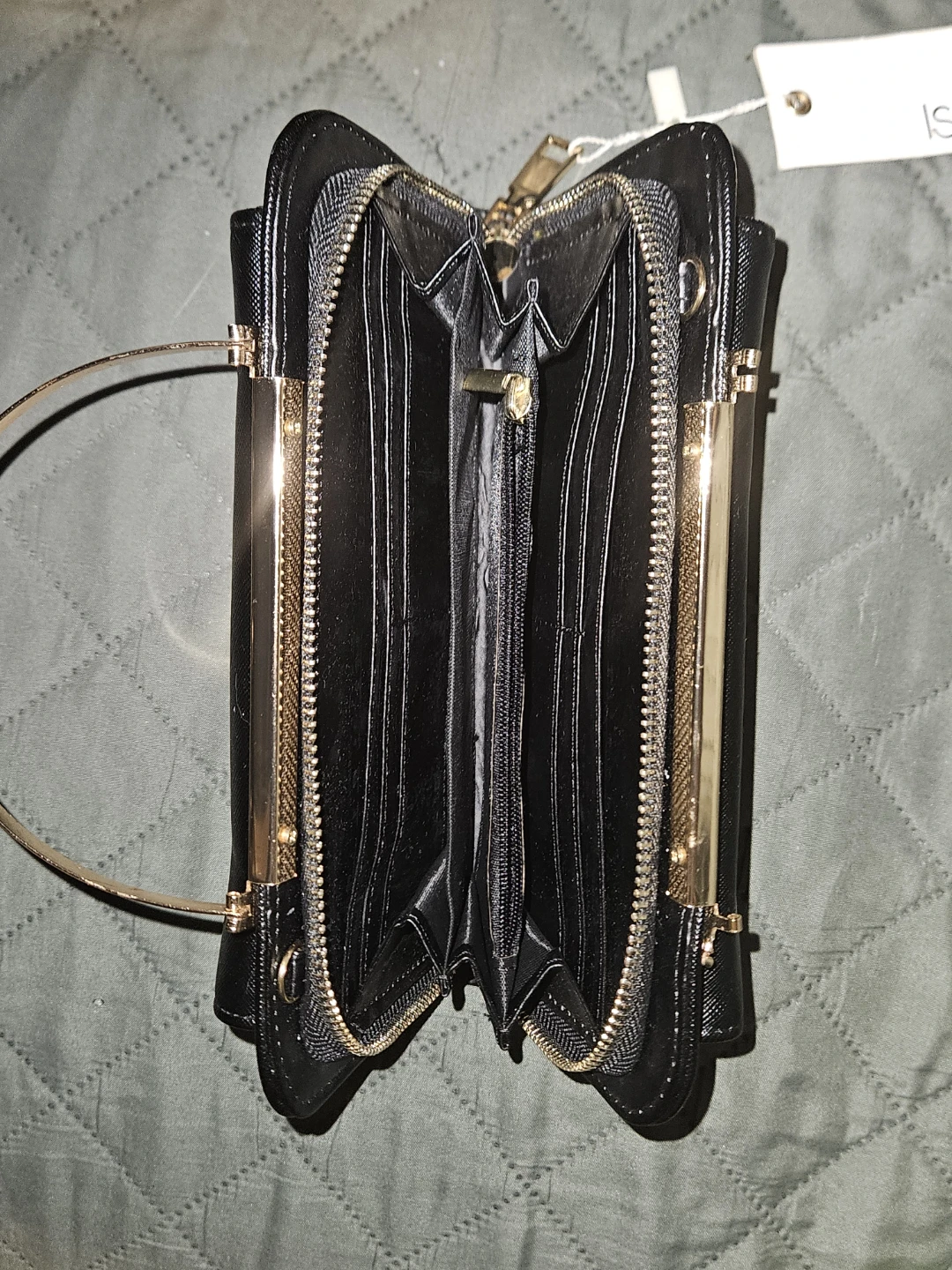 Black Peta-Approved Vegan Handbag/Clutch - photo 4