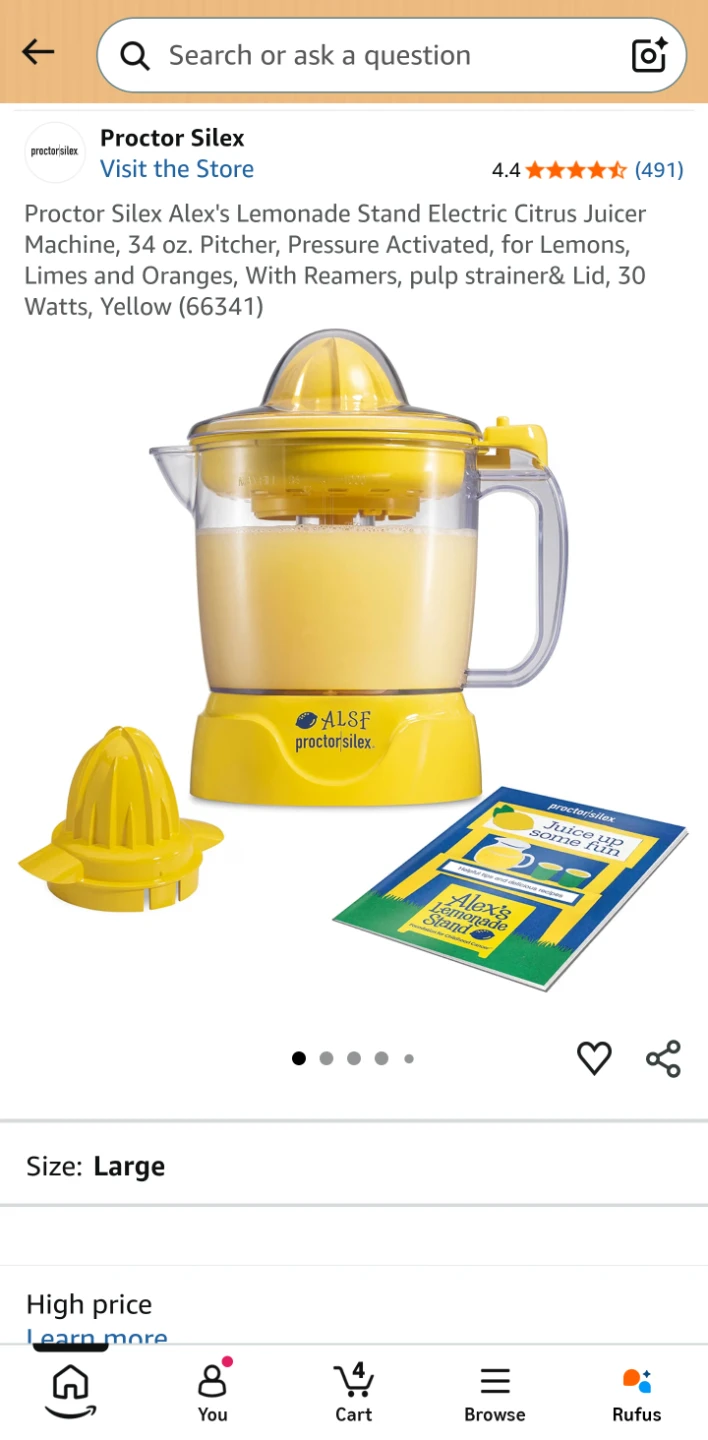 Proctor Silex Electric Citrus Juicer - photo 3