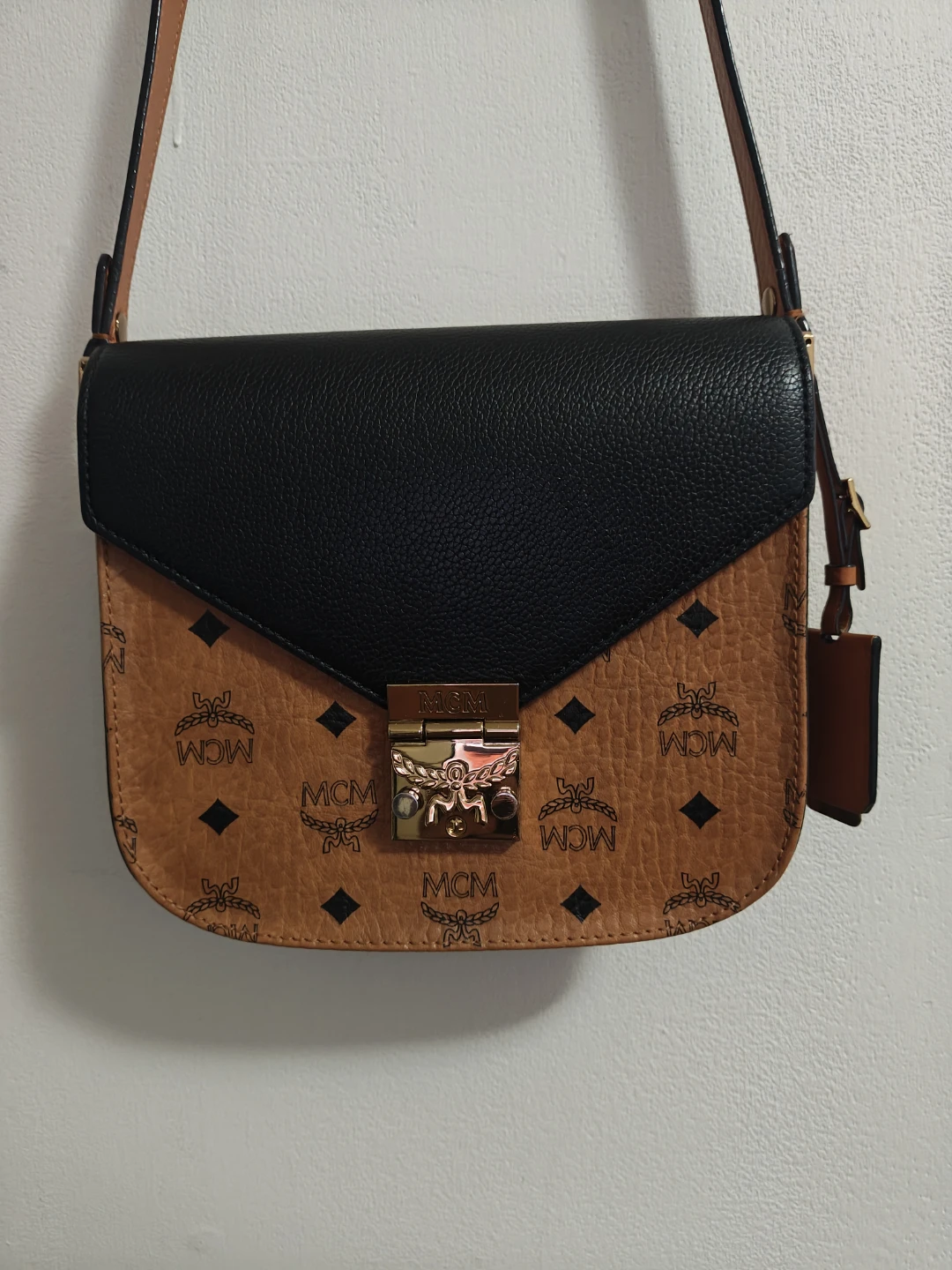 MCM Patricia Small Visetos Crossbody Bag
